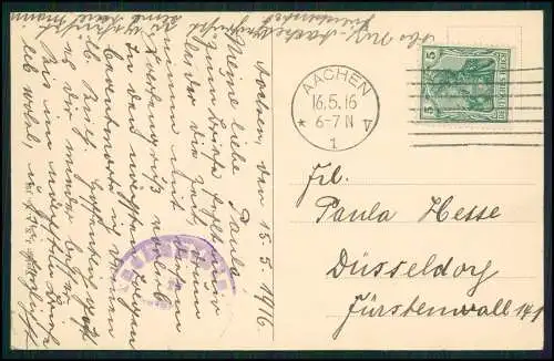 AK Ansichtskarte Burtscheid Aachen Nordrhein Westfalen Landesbad 1916 gelaufen
