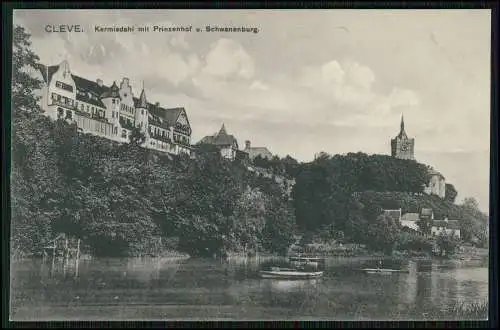 AK Kleve Cleve Schwanenburg Hotel Prinzenhof Kermisdahl 1915 Geprüft befördern