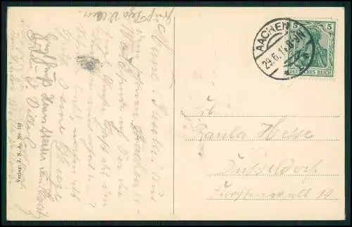 AK Aachen in Nordrhein Westfalen, Waldschlösschen im Stadtwald 1914 gelaufen