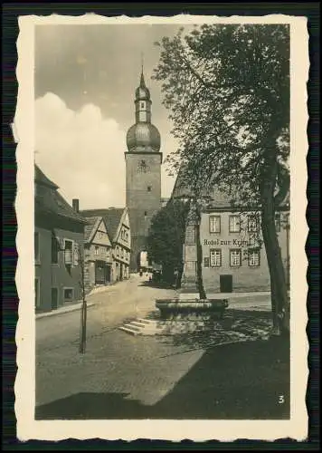 2x Foto Arnsberg im Sauerland Glockenturm Rathausbrunnen Hotel Zur Krim uvm 1940