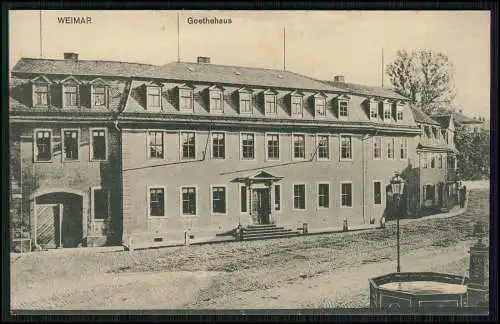 4x AK Weimar Thüringen 1910 Goethehaus Schloss Tiefurt Hoftheater Fürstengruft