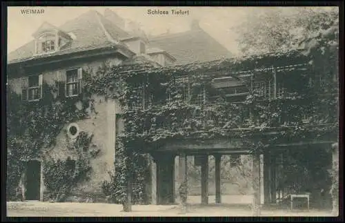 4x AK Weimar Thüringen 1910 Goethehaus Schloss Tiefurt Hoftheater Fürstengruft