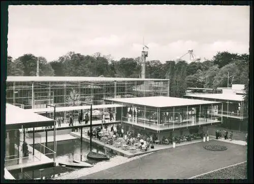 2x Foto AK Belgien Brüssel Weltausstellung 1958, Gebäude Besucher u. vieles mehr