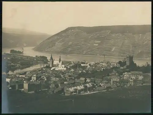 Foto 24×18 cm Bingen am Rhein - Panorama Rochusfest 1912