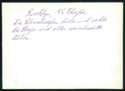 Foto 17×12 cm Brooklyn York City USA 45. Straße Winter 1947