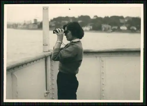 10x Foto Reise 1954 von Deutschland in die USA Amerika mit Schiff Bord Erlebniss