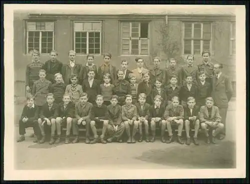 Foto 12×16 cm Jungs kurze Hose Gruppenfoto 1940 Foto-Atelier H. Kassel Köln