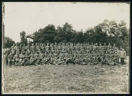 Foto 18×11cm Soldaten 1. WK Weltkrieg Gruppenfoto im Felde 1915-18