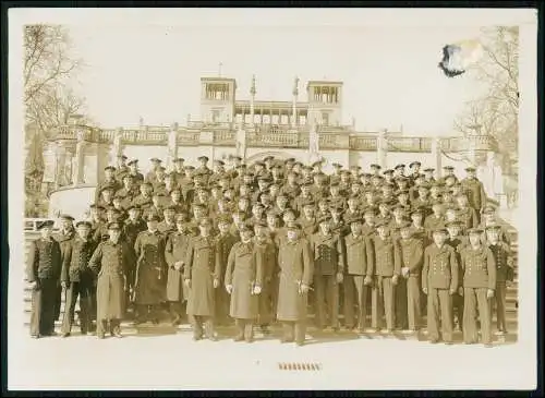 Presse-Foto 18×13 cm Berlin Potsdam vor Terrasse Orangerie Soldaten Marine 1936