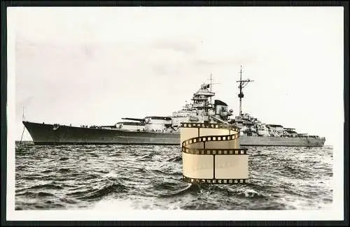 Foto AK Schlachtschiff Tirpitz - deutsche Kriegsmarine