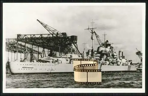 Foto AK Schlachtschiff Bismarck deutsche Kriegsmarine 1941