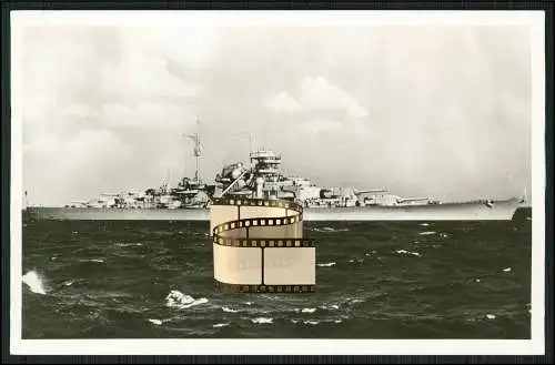 Foto AK Schlachtschiff Bismarck deutsche Kriegsmarine 1941