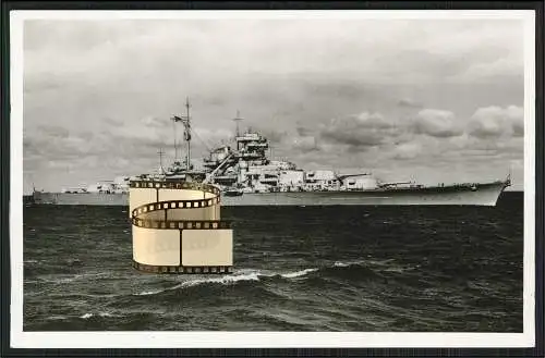 Foto AK Schlachtschiff Bismarck deutsche Kriegsmarine 1941