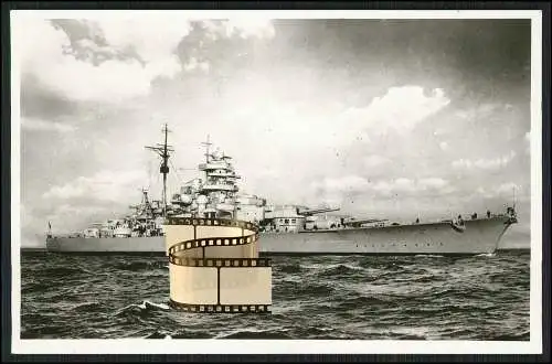 Foto AK Schlachtschiff Bismarck deutsche Kriegsmarine 1941