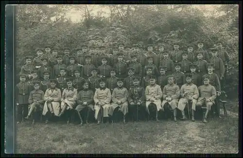 Foto AK Sennelager Bielefeld Paderborn Detmold Gruppe Soldaten 1913 gelaufen