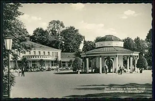 AK Horn Bad Meinberg Detmold Brunnentempel und Wandelhalle Cekade Karte