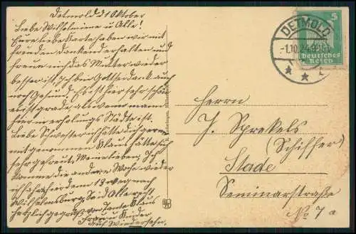 AK Johannaberg Berlebeck Detmold im Teutoburger Wald Teilansicht 1924 gelaufen