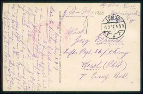 AK Lemgo Lippe bei Detmold Hexen Bürgermeisterhaus 1917 Feldpost gelaufen