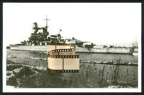 Foto AK Panzerschiff - Admiral Scheer - Kriegsschiff deutsche Marine