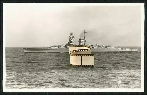 Foto AK Panzerschiff - Admiral Scheer - Kriegsschiff deutsche Marine