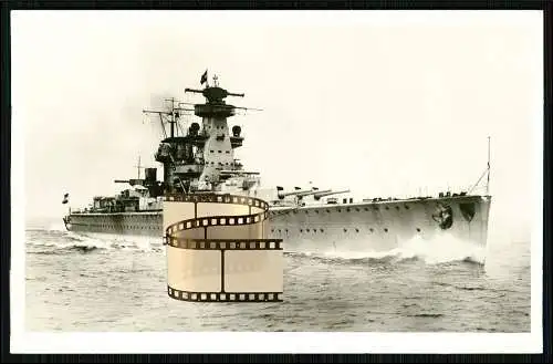 Foto AK Panzerschiff - Admiral Scheer - Kriegsschiff deutsche Marine