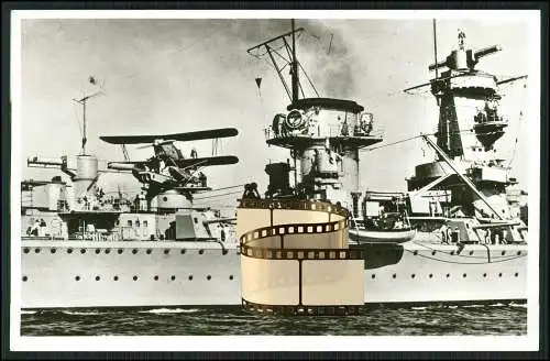 Foto AK Panzerschiff - Admiral Scheer - Kriegsschiff deutsche Marine