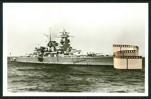 Foto AK Panzerschiff - Admiral Scheer - Kriegsschiff deutsche Marine