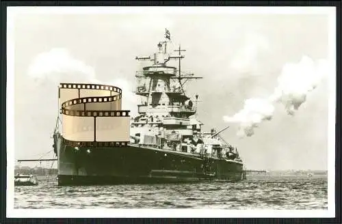 Foto AK Panzerschiff  - Admiral Graf Spee - Kriegsschiff deutsche Marine