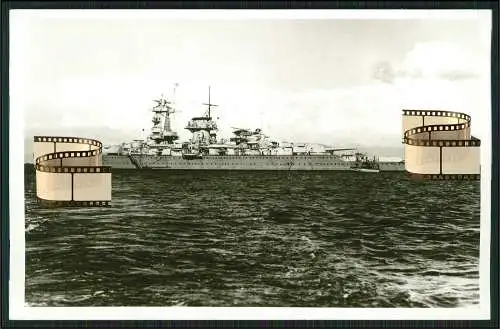 Foto AK Panzerschiff  - Admiral Graf Spee - Kriegsschiff deutsche Marine