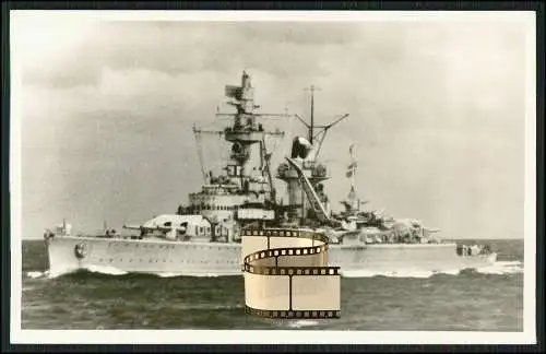 Foto AK Panzerschiff - Deutschland bzw. Lützow - Kriegsschiff deutsche Marine