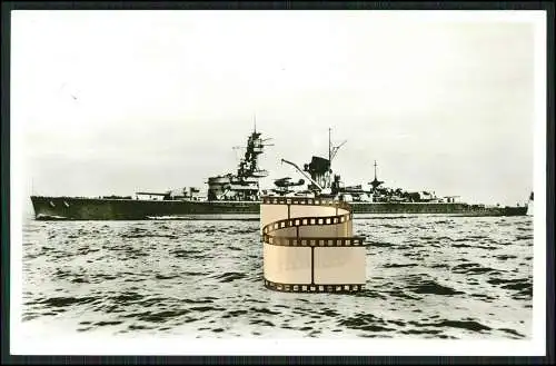 Foto AK Panzerschiff - Deutschland bzw. Lützow - Kriegsschiff deutsche Marine