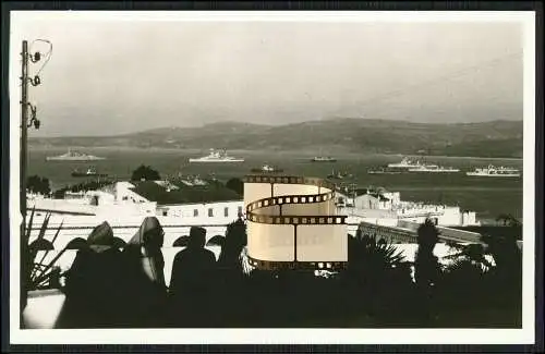 Foto AK Panzerschiff - Deutschland bzw. Lützow - Kriegsschiff in Tanger Marokko