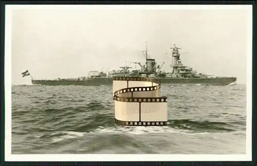 Foto AK Panzerschiff - Deutschland bzw. Lützow - Kriegsschiff deutsche Marine