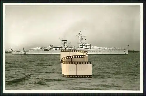 Foto AK Panzerschiff - Deutschland bzw. Lützow - Kriegsschiff deutsche Marine