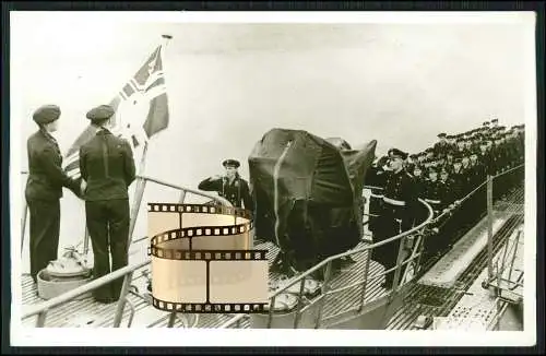 Drüppel Foto AK U-Boot Unterseeboot U 865 Indienststellung Bremen Weser AG 1943