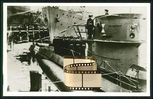 Drüppel Foto AK U-Boot Unterseeboot U 203 Indienststellung 1941 Germania Werft