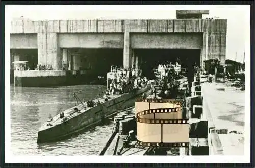 Drüppel Foto AK U-Boot Bunker Shelter in  Drontheim Trondheim Norwegen Marine