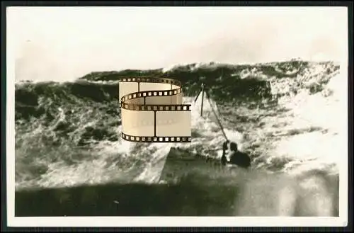 Drüppel Foto AK U-Boot Unterseeboot U ? In schwerer See