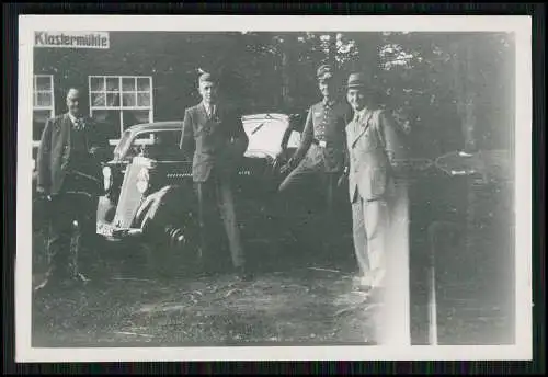 8x Foto Soldat Ausflug Pkw Mercedes Benz Klostermühle Langensalza Thüringen 1938