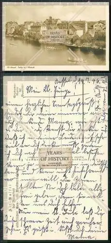 Foto AK Alt Kassel a.d. Fulda Blick Altstadt und Ruderboote im Wettkampf 1940 