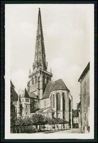 10x Foto Autun Saône et Loire 1940 vues au total tours fontaine bâtiments Cathéd