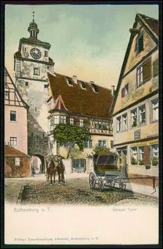 3x AK Ansichtskarte Postkarte Rothenburg ob der Tauber Mittelfranken 1910