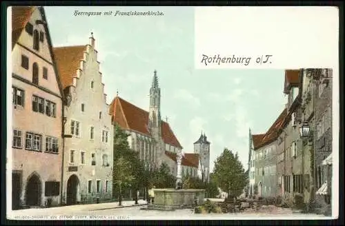 3x AK Ansichtskarte Postkarte Rothenburg ob der Tauber Mittelfranken 1910