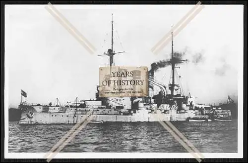 Foto SMS Elsass 1903 Linienschiff der Kaiserlichen Marine