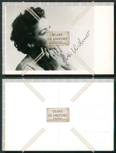 Foto AK Gerti Kirchner Schauspielerin ? OU Unterschrift Autogramm 