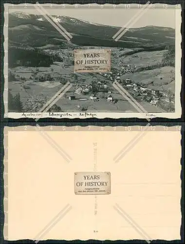 Foto AK Agnetendorf Riesengebirge Schlesien Schneegruben und Reifträger 