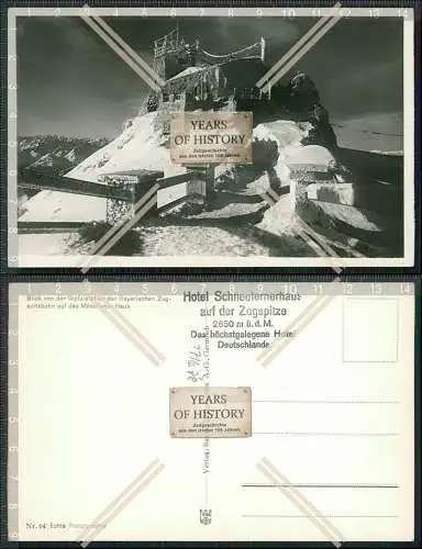Foto AK Schneefernerhaus Bayerische Zugspitzbahn Gipfelstation Münchner Haus 