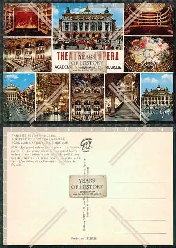 AK PARIS ET SES MERVEILLES. THEATRE DE L OPERA 1862-1875 ACADEMIE NATIONALE DE 