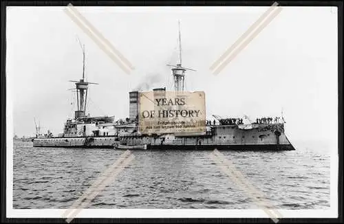 Foto S.M.S. Wörth 1892 Linienschiff Kaiserliche Marine