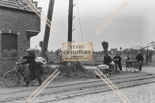 Repro Foto Flüchtlinge Belgien Frankreich Holland Niederlande 1940-45 2.WK